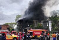 Kebakaran hebat di jalan raya Mangunreja, Kabupaten Tasikmalaya