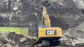 Ilustrasi suasana tambang pasir Gunung Galunggung./Istimewa.///.