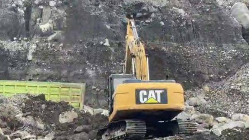 Ilustrasi suasana tambang pasir Gunung Galunggung./Istimewa.///.