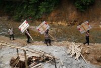 Dari lokasi tambang emas ilegal ini, Tim Gabungan menyita 43 lubang. Kamis (13/11/2025). dok Humas Polres Tasikmalaya.///.