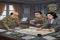 Poto: Ilustrasi dua penjabat Pemkab dan Pemkot Tasikmalaya Bersama Seorang Wanita Selaku Direktur Perusahaan dalam Skandal Proyek Pengadaan Alkes Senilai Miliar Rupiah//jabar.newsline.id//