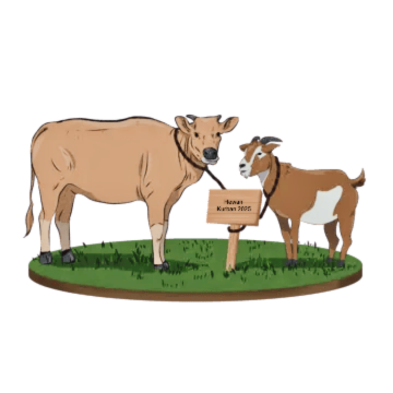 Ilustrasi hewan kurban./Istimewa.///.