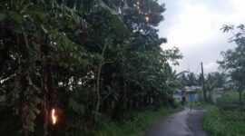 Kebakaran kabel listrik terjadi di Kampung Nagrog Tonggoh RW 6, Desa Ciadeg, Selasa (3/2/2026)