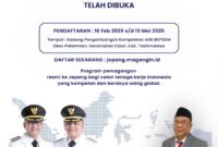 Pendaftaran magang ke Jepang dibuka mulai 16 Februari hingga 10 Mei 2026. (*).