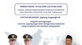 Pendaftaran magang ke Jepang dibuka mulai 16 Februari hingga 10 Mei 2026. (*).