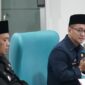 Bupati Tasikmalaya Cecep Nurul Yakin dan Wakil Bupati Asep Sopari Al-ayyubi saat pimpinan rakor dengan para camat di Command Center, Rabu (25/2/2026).  