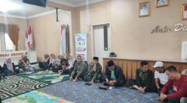 Halal bihalal di sekitar di Aula Kantor Desa Srogol Desa Srogol, Kecamatan Cigombong, Kabupaten Bogor. (*).