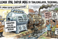Ilustrasi polemik IPAL dapur MBG di Kecamatan Tanjungjaya, Kabupaten Tasikmalaya, yang semula diharapkan menjadi solusi lingkungan, kini justru menimbulkan keresahan warga. (Istimewa)