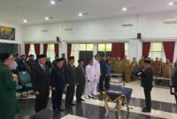 Bupati Tasikmalaya Cecep Nurul Yakin melantik puluhan pejabat baru di Aula Pendopo Baru, Selasa (12/5/2026). (Humas Pemkab Tasikmalaya)