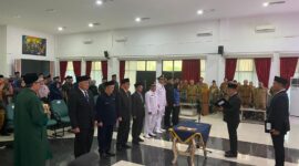Bupati Tasikmalaya Cecep Nurul Yakin melantik puluhan pejabat baru di Aula Pendopo Baru, Selasa (12/5/2026). (Humas Pemkab Tasikmalaya)