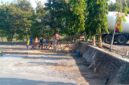 Poto: Proyek Pembangunan Lapangan Tenis di Pendopo Baru Kabupaten Tasikmalaya tanpa papan informasi proyek//jabar.newsline.id//