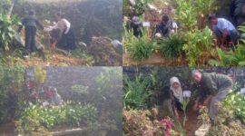 Gambar: penanaman pohon di area sekolah SDN Palalangon desa pasir jaya kecamatan Cigombong kabupaten Bogor Jawa Barat, Minggu 21 Juni 2026//jabar.newsline.id//