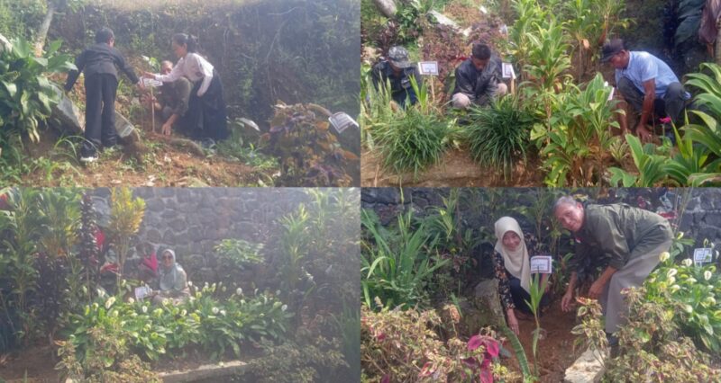 Gambar: penanaman pohon di area sekolah SDN Palalangon desa pasir jaya kecamatan Cigombong kabupaten Bogor Jawa Barat, Minggu 21 Juni 2026//jabar.newsline.id//