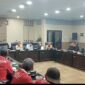 Poto: DPC PWRI Kabupaten Tasikmalaya pada saat melakukan audiensi bersama DPRD Kabupaten Tasikmalaya terkait proyek KDMP yang diduga langgar sejumlah regulasi, Kamis (27/8/2026)//jabar.newsline.id//istimewa//
