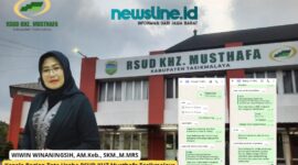 Caption: Poto Kepala Bagian Tata Usaha RSUD KHZ Musthafa, Wiwin Winaninsih dan screenshot percakapan WhatsApp saat dikonfirmasi oleh tim jabar.newsline.id pada Rabu, (9/9/2026)//